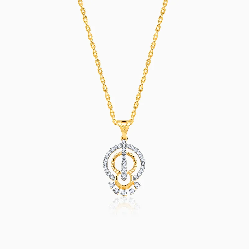 Locket Pendant Necklaces with Personalized EngravingsGold Extra Sparkle Diamond Pendant