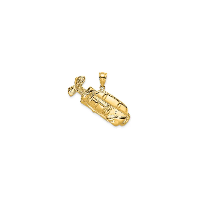 Religious Pendants with Cross or Star of David DesignsGolf Bag Pendant (14K)