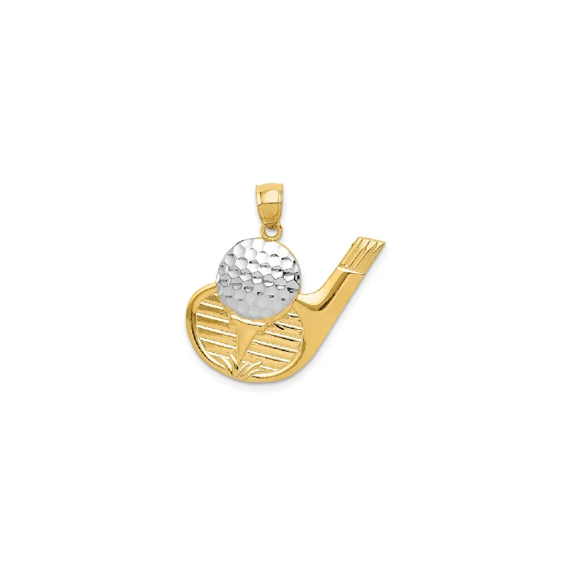 Charm Pendants with Multiple Small Decorative ElementsGolf Club Pendant (14K)