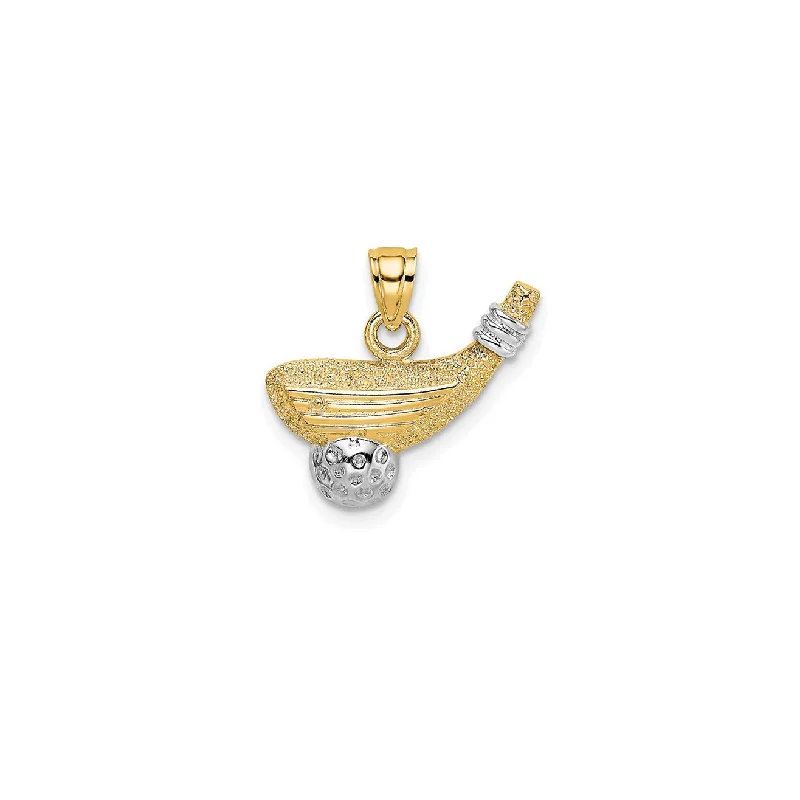 Initial Letter Pendants for a Personalized TouchGolf Club with Ball Pendant (14K)