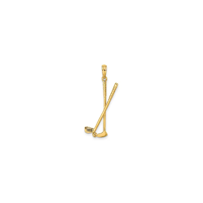 Initial Letter Pendants for a Personalized TouchGolf Clubs with Ball Pendant (14K) Initial Letter Pendants for a Personalized TouchGolf Clubs with Ball Pendant (14K)