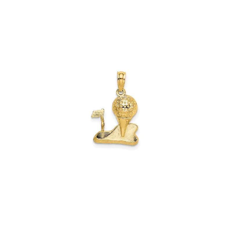 Religious Pendants with Cross or Star of David DesignsGolfing Pendant (14K)