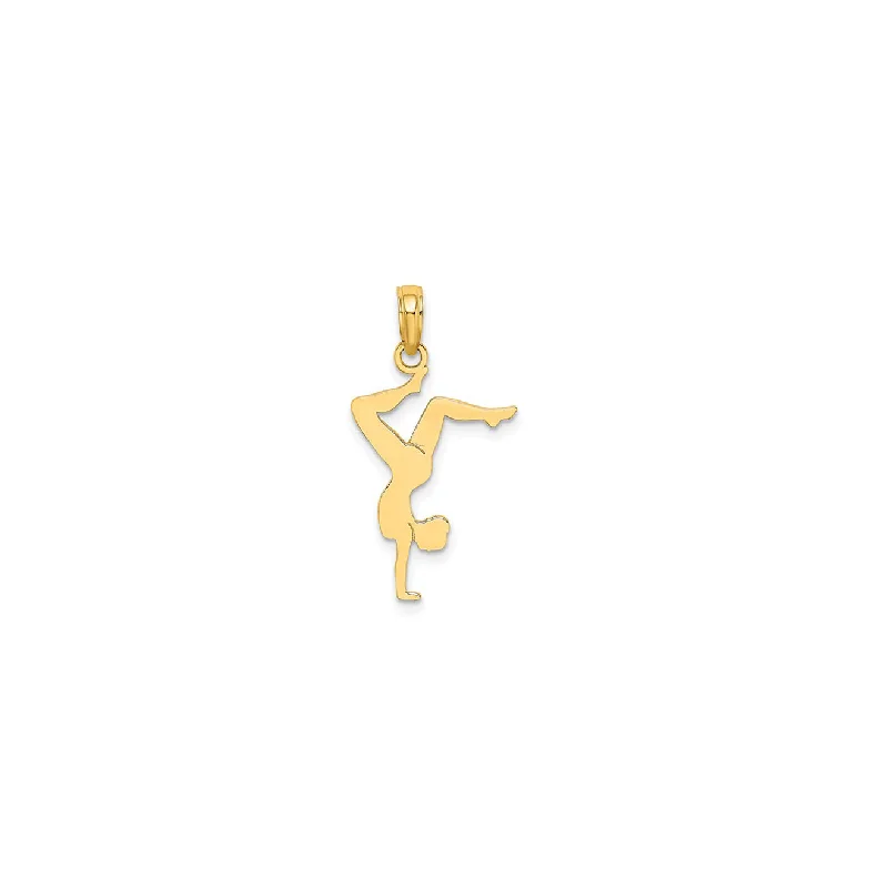 Charm Pendants with Multiple Small Decorative ElementsGymnast Pendant (14K)