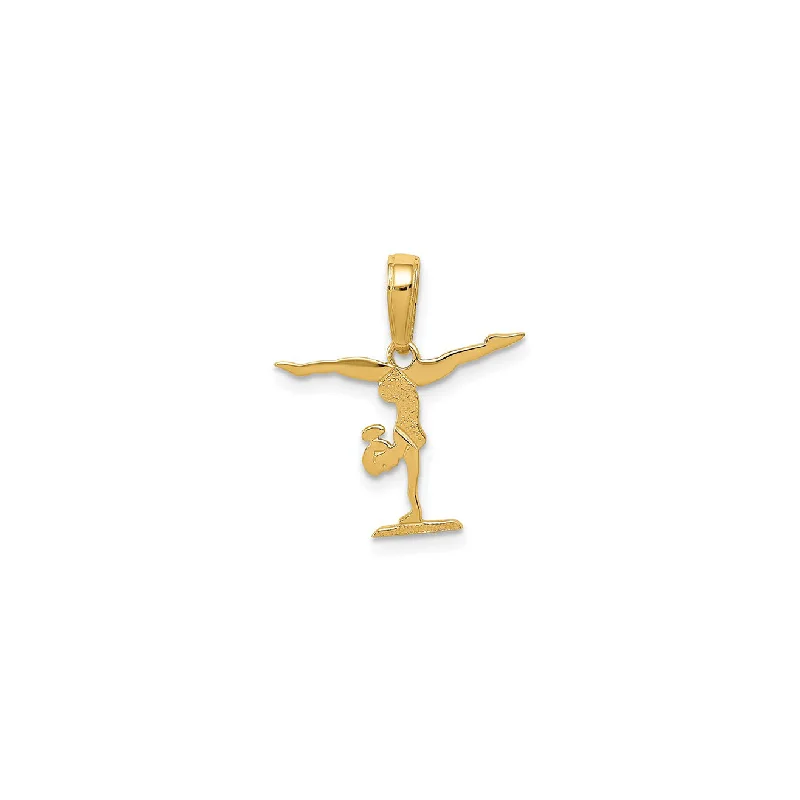 Religious Pendants with Cross or Star of David DesignsGymnastics Pendant (14K)