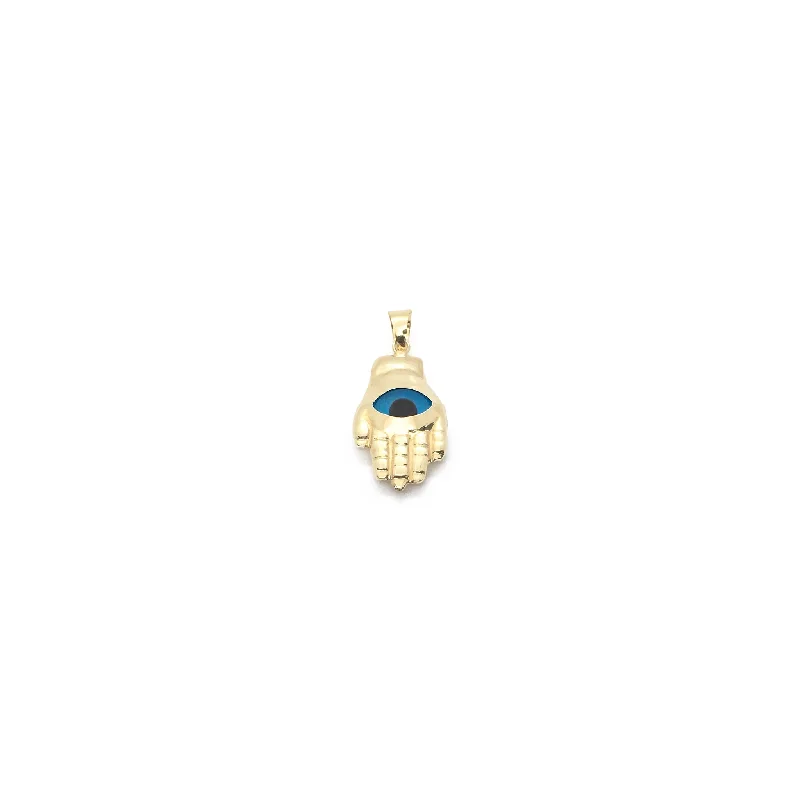 Dragon - themed pendants for those who love mythical creatures​ Hamsa with Evil Eye Pendant (14K)