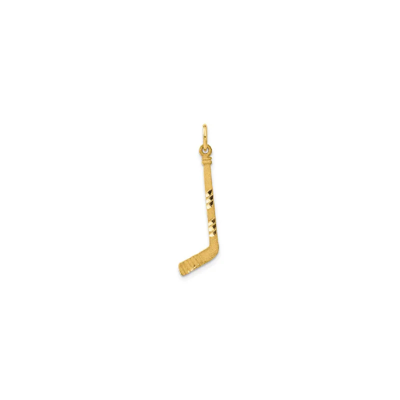 Gemstone - Encrusted Pendants with a Sparkling CenterpieceHockey Stick Pendant (14K) Gemstone - Encrusted Pendants with a Sparkling CenterpieceHockey Stick Pendant (14K)