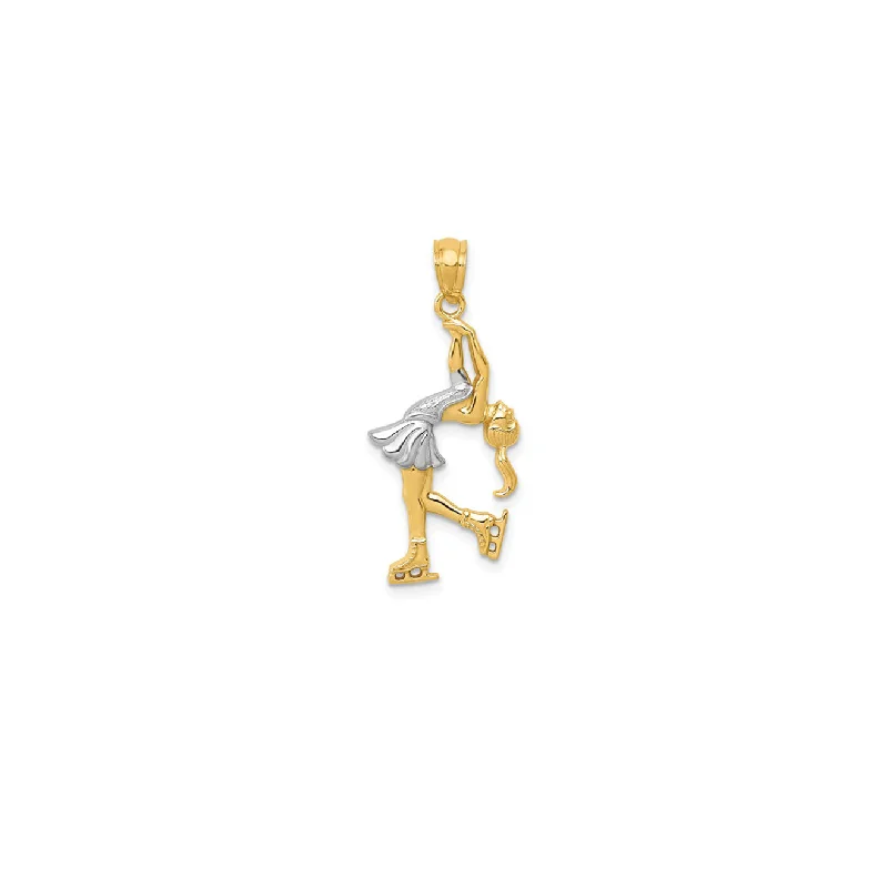 Religious Pendants with Cross or Star of David DesignsIce Skater Pendant (14K)