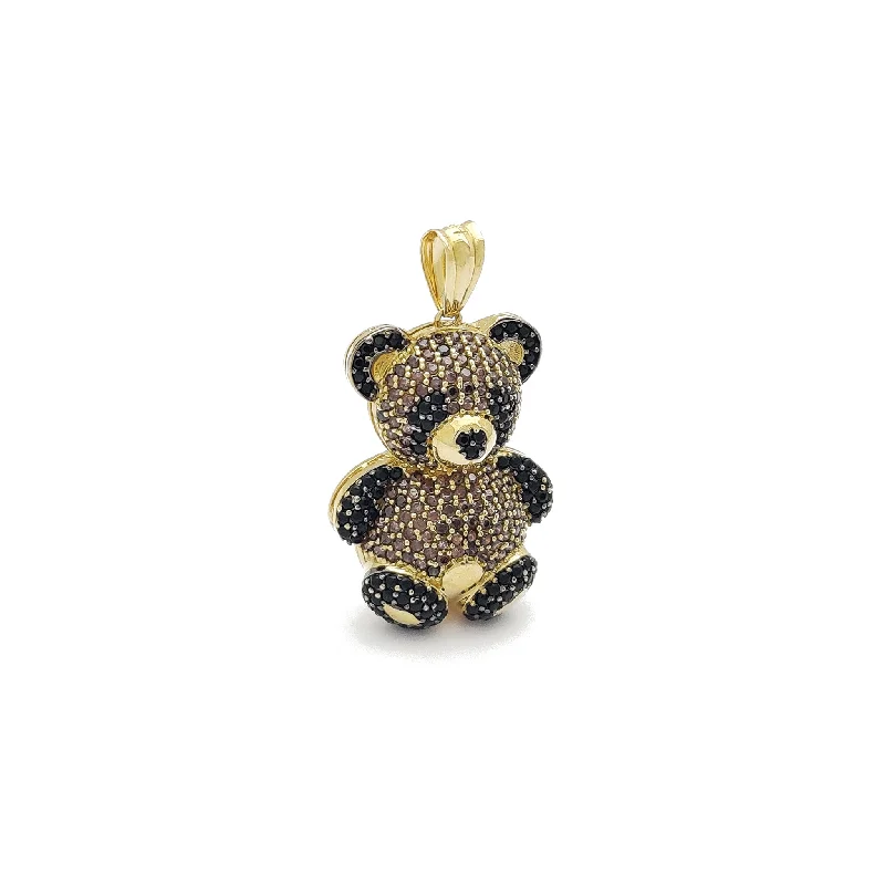 Aquamarine pendants, reminiscent of the ocean Brown Panda Teddy Bear Pendant (14K) Aquamarine pendants, reminiscent of the ocean Brown Panda Teddy Bear Pendant (14K)