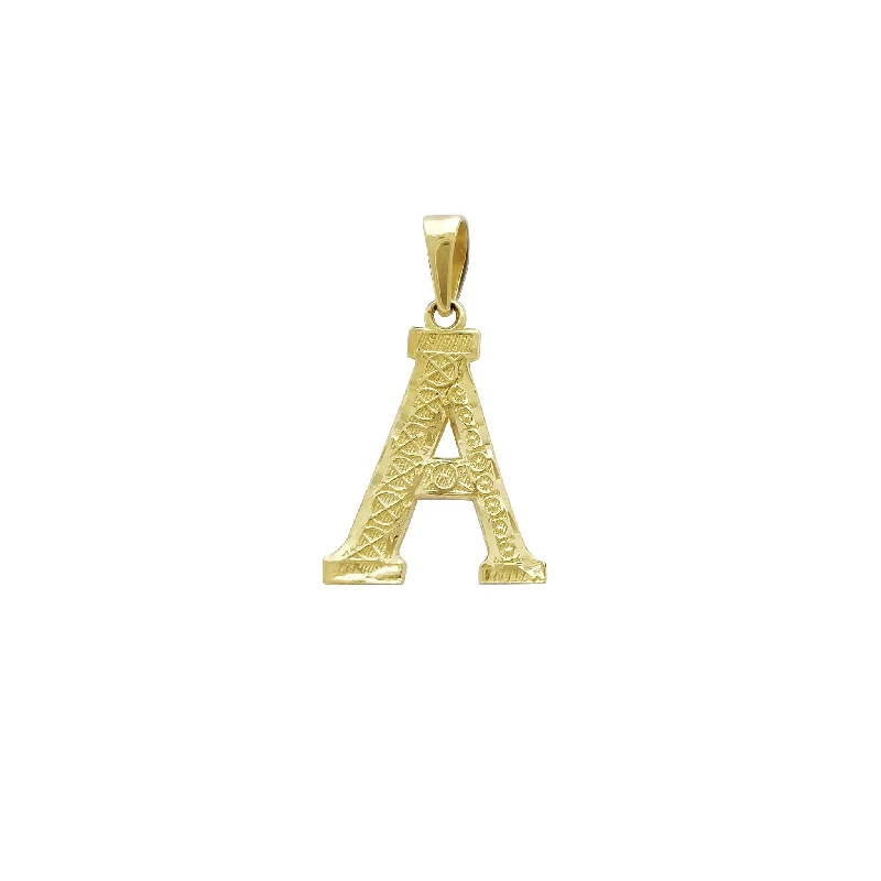 Mermaid - tail pendants for a touch of fantasy​ Initial Letters Pendant (14K)