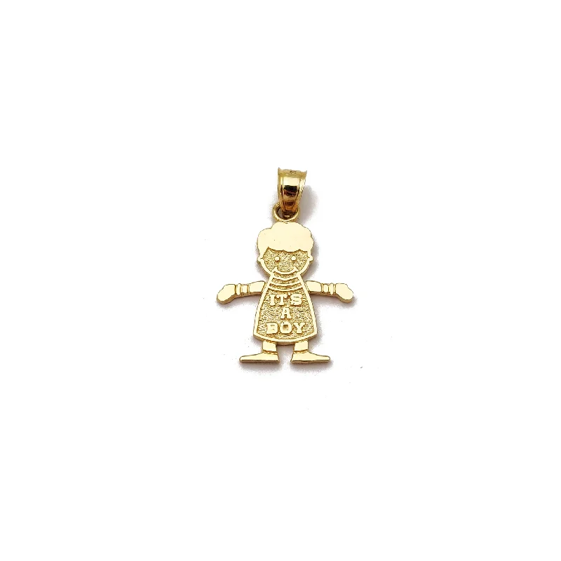 Pendant with a fingerprint - engraved design for a personalized touch It's A Boy Pendant (14K) Pendant with a fingerprint - engraved design for a personalized touch It's A Boy Pendant (14K)