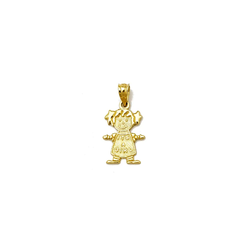 Titanium pendants known for their durability and lightweight nature It's A Girl Pendant (14K) Titanium pendants known for their durability and lightweight nature It's A Girl Pendant (14K)