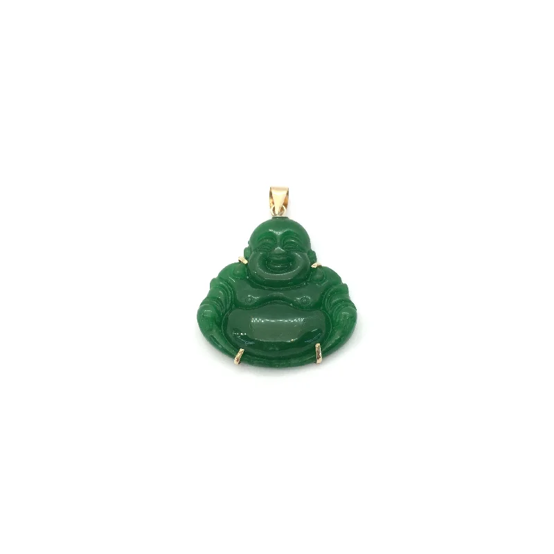Jade pendants, symbolizing luck and prosperity in Asian cultures​ Jade Buddha Pendant (14K)