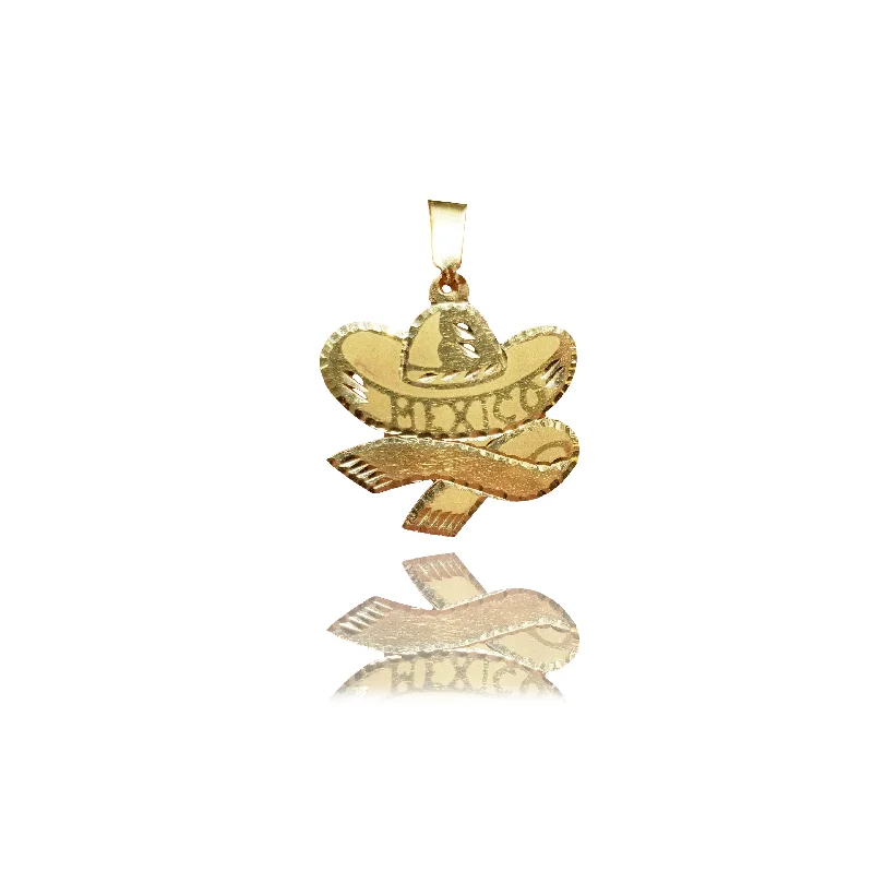 Pendant with a hidden compartment to store small keepsakes​ Mexico Hat Yellow Gold Pendant (14K)