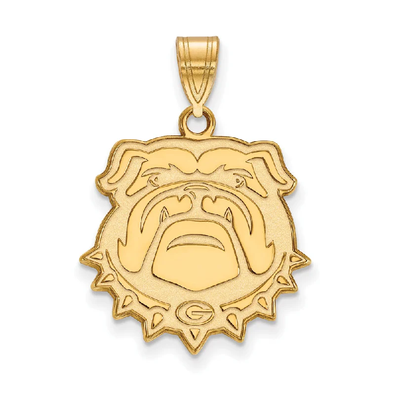 Animal - Shaped Pendants in Sterling Silver14k Gold Plated Silver U. of Georgia Large Bulldog Pendant Animal - Shaped Pendants in Sterling Silver14k Gold Plated Silver U. of Georgia Large Bulldog Pendant
