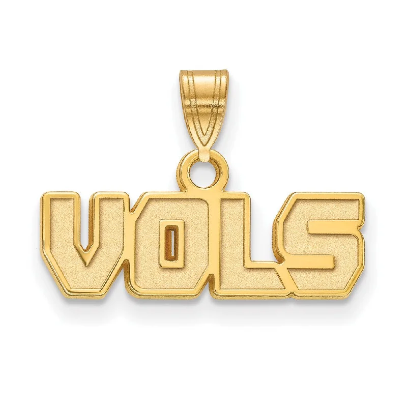 Initial Letter Pendants for a Personalized Touch14k Gold Plated Silver U. of Tennessee Small 'Vols' Pendant Initial Letter Pendants for a Personalized Touch14k Gold Plated Silver U. of Tennessee Small 'Vols' Pendant
