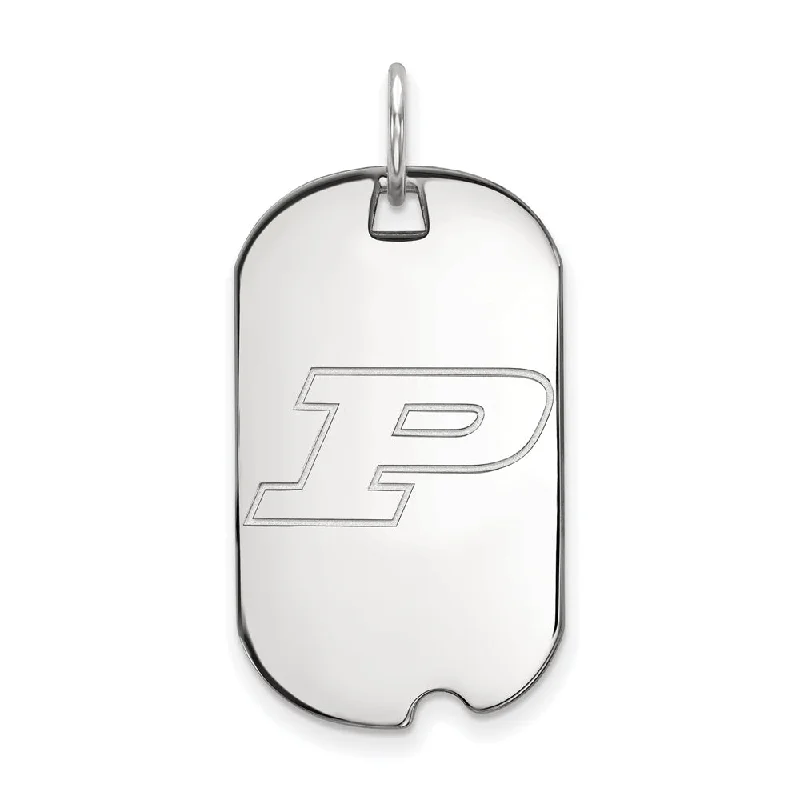 Camera - shaped pendants for photographers 14k White Gold Purdue Initial P Dog Tag Pendant Camera - shaped pendants for photographers 14k White Gold Purdue Initial P Dog Tag Pendant