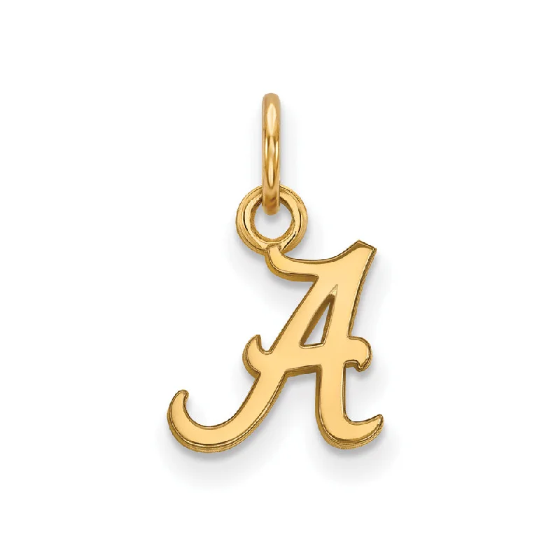 Initial Letter Pendants for a Personalized Touch14k Yellow Gold U. of Alabama XS (Tiny) Initial A Charm or Pendant Initial Letter Pendants for a Personalized Touch14k Yellow Gold U. of Alabama XS (Tiny) Initial A Charm or Pendant