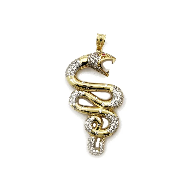 Sapphire - adorned pendants in various shades of blue Pave Copperhead Snake Pendant (14K) Sapphire - adorned pendants in various shades of blue Pave Copperhead Snake Pendant (14K)