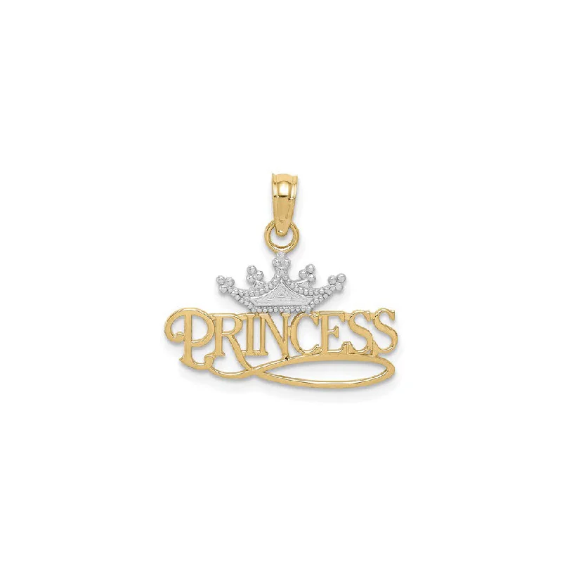 Charm Pendants with Multiple Small Decorative ElementsPrincess Crown Talking Pendant (14K)