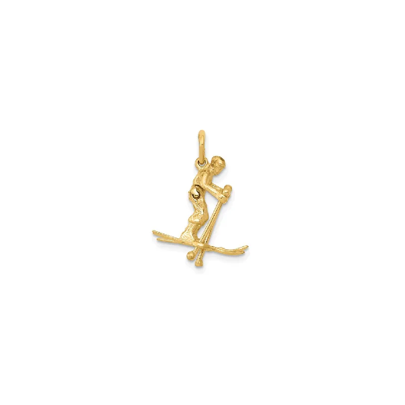 Religious Pendants with Cross or Star of David DesignsSnow Skier Pendant (14K)