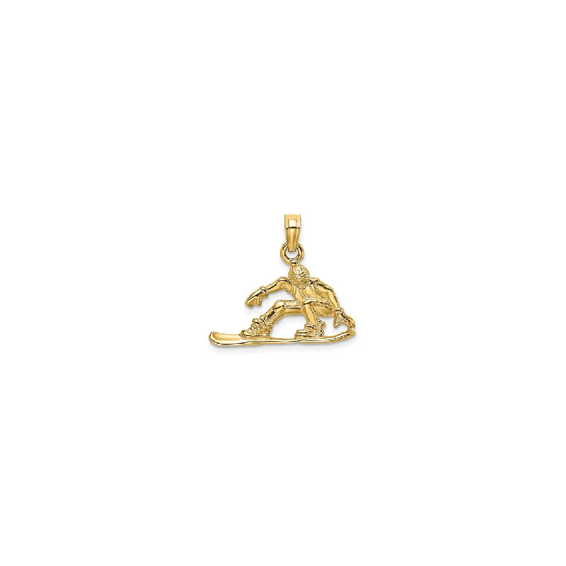 Religious Pendants with Cross or Star of David DesignsSnowboarder Pendant (14K)