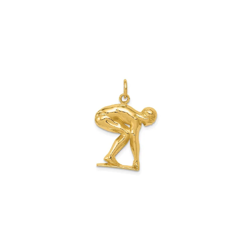 Animal - Shaped Pendants in Sterling SilverSwimmer Man Pendant (14K)