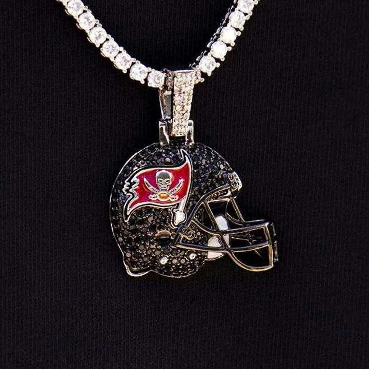 Heart - Shaped Pendant Necklaces with Birthstone InlaysTampa Bay Buccaneers Official NFL Helmet Pendant