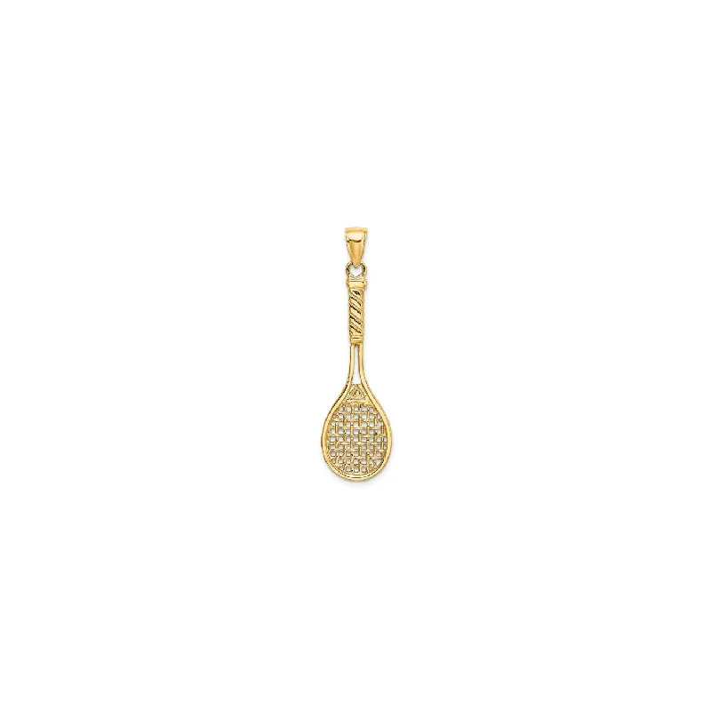 Initial Letter Pendants for a Personalized TouchTennis Racquet Pendant (14K)