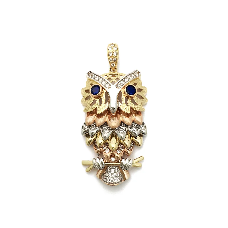 Pendants with a QR code that links to a special message or memory Three-Colored Plumage Owl Pendant (14K) Pendants with a QR code that links to a special message or memory Three-Colored Plumage Owl Pendant (14K)