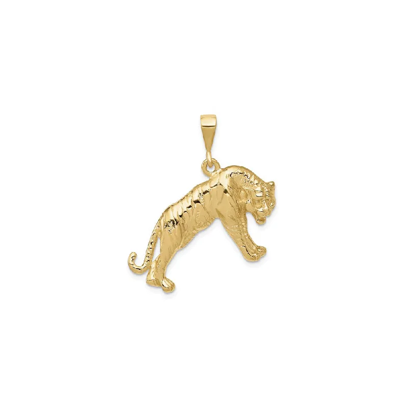 Charm Pendants with Multiple Small Decorative ElementsTiger Pendant (14K)
