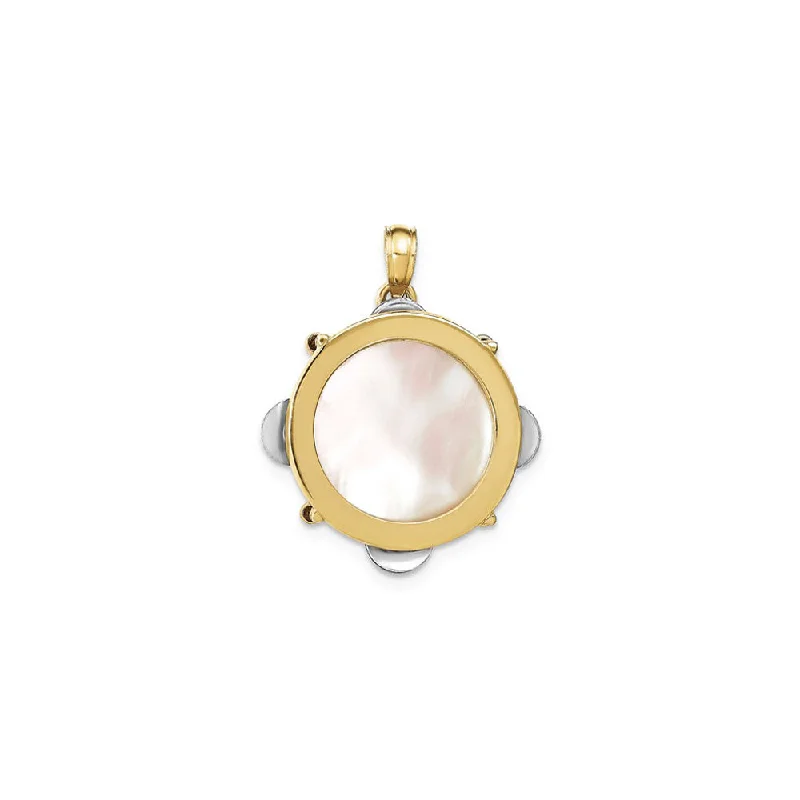 Initial Letter Pendants for a Personalized TouchTiny 3-D Moveable Tambourine Pendant (14K) Initial Letter Pendants for a Personalized TouchTiny 3-D Moveable Tambourine Pendant (14K)