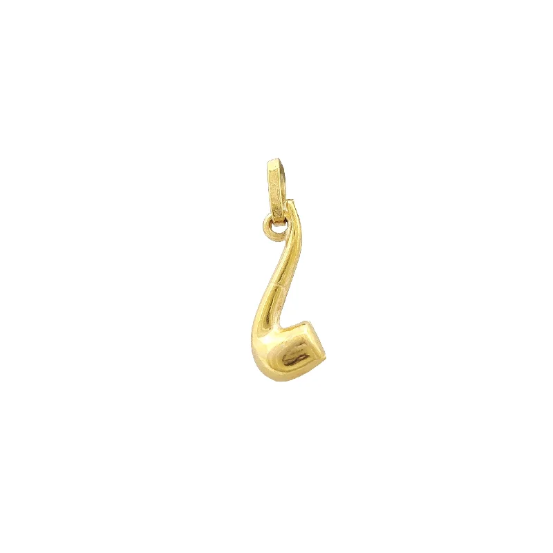 Beaded pendants with colorful gemstone accents​ Tobacco Pipe Pendant (14K)
