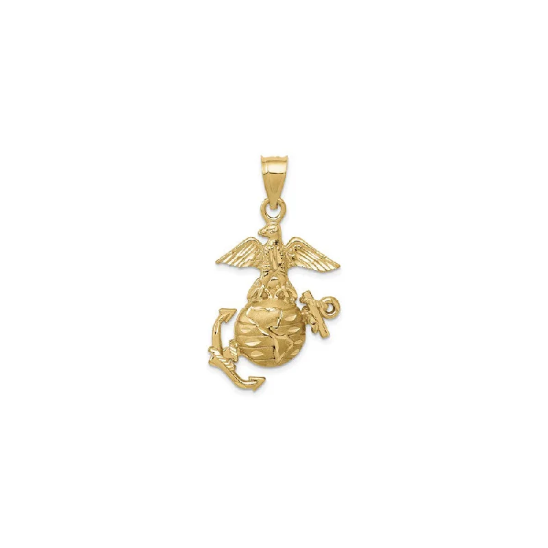 Religious Pendants with Cross or Star of David DesignsU.S. Marine Corps (Eagle, Globe, Anchor) Pendant (14K) Religious Pendants with Cross or Star of David DesignsU.S. Marine Corps (Eagle, Globe, Anchor) Pendant (14K)