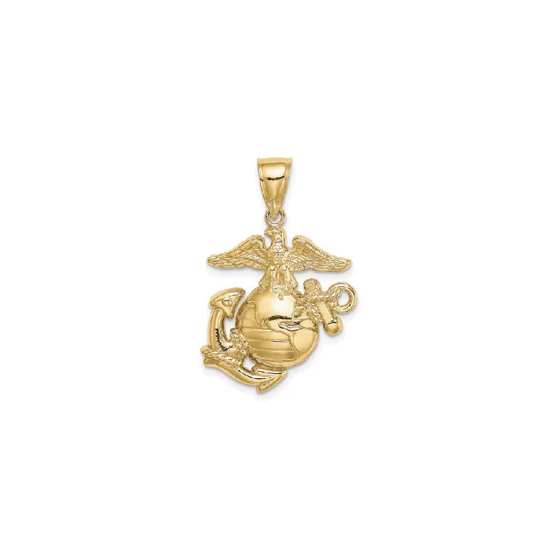 Gemstone - Encrusted Pendants with a Sparkling CenterpieceU.S. Marine Corps (Eagle, Globe, Anchor) Symbol Pendant (14K) Gemstone - Encrusted Pendants with a Sparkling CenterpieceU.S. Marine Corps (Eagle, Globe, Anchor) Symbol Pendant (14K)