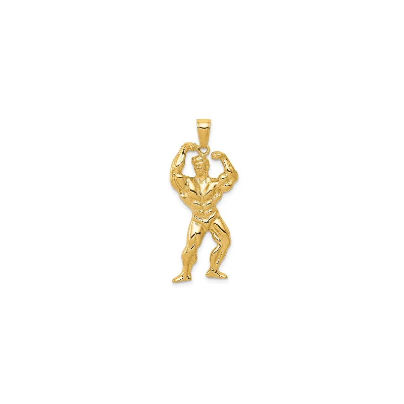 Animal - Shaped Pendants in Sterling SilverWeightlifter Pendant (14K)