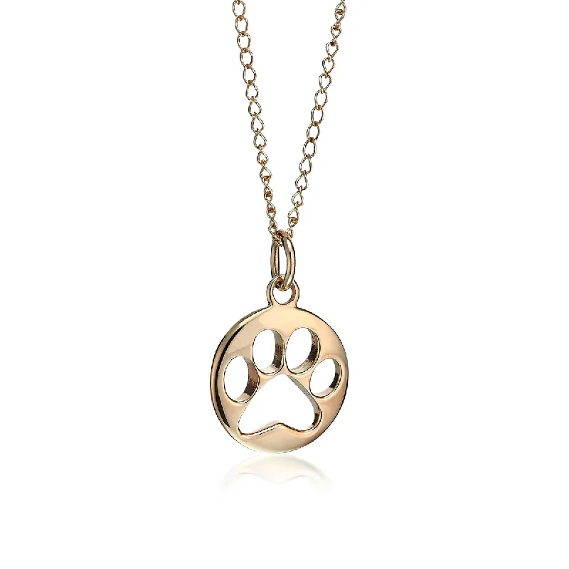Wine - glass pendants for wine connoisseurs​ 14K Pawprint Token