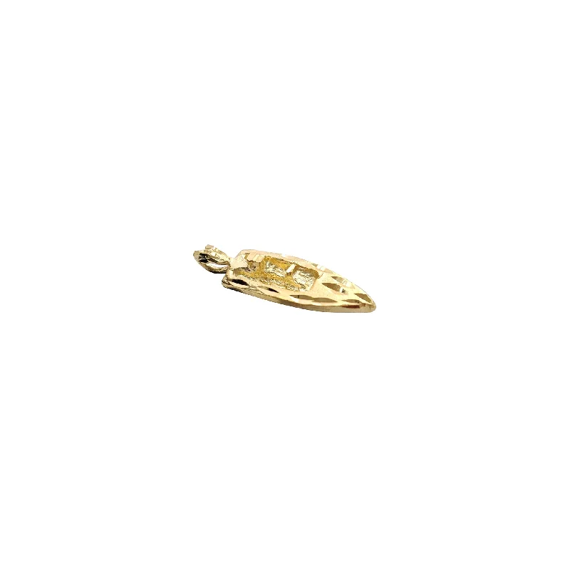 Gold pendants featuring a single large diamond for a luxurious look​ Yacht Pendant (14K)